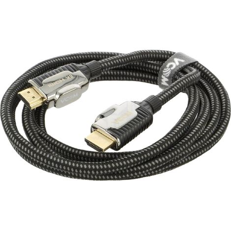 Cable HDCP 2.2 HDMI 2.1 male des deux cotes 3m noir