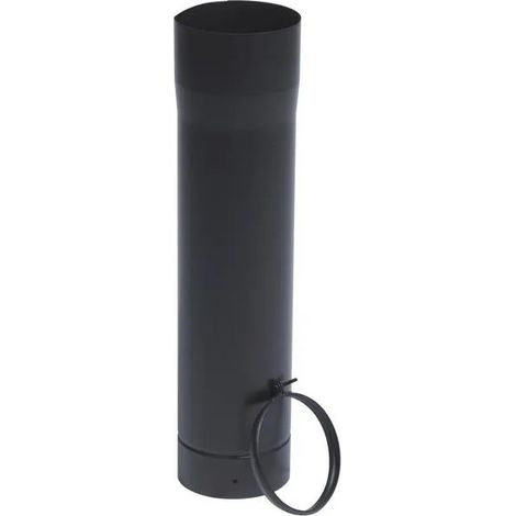 Tubo telescopico 50 cm con anello in smalto nero, D.153