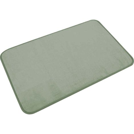 Tapis de Bain Uni "Vitamine" 45x75cm Sauge (1/5)
