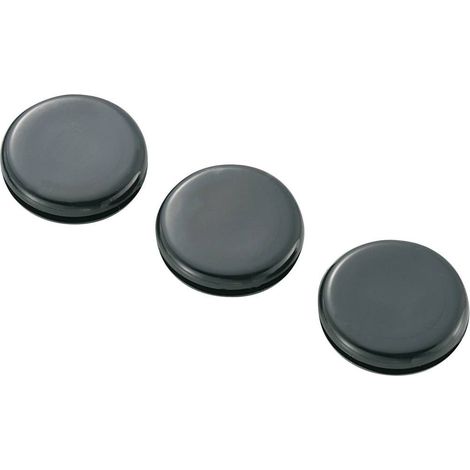 TRU COMPONENTS TC-GMCQR-2015203 Passacavo chiuso Ø (max.) 15.5 mm Spessore piastra (max.) 1.7 mm PVC Nero 100 pz. (1/2)