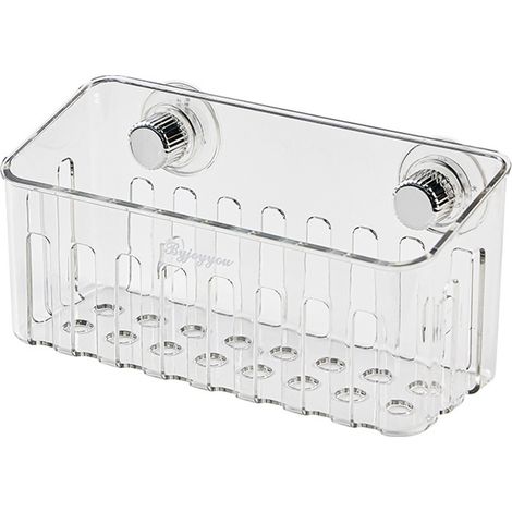 Support Pour Éponge De Cuisine - Ventouse Puissante En PET - Compatible Sur Carrelage Verre Acier Inoxydable - 1 Pièce (1/5)