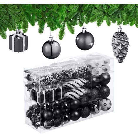 Juego de adornos para árbol de Navidad, 72 piezas