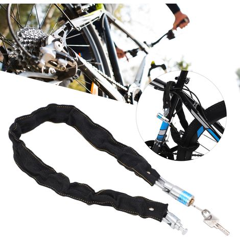 Cadenas de vélo antivol avec 2 clés pour bicyclettes, motos et portes - Sécurité renforcée (1/5)