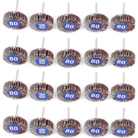 BEBUSINGOTO Discos abrasivos de lijado de láminas, 20 unidades, 32 x 10 x 3,2 mm, para herramientas rotativas eléctricas (1/5)