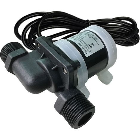 Mini Pompe À Eau DC 12V Circulateur Eau Chaude Sanitaire Sans Balai -40°C À 100°C Débit Élevé (1/4)