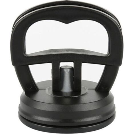 Lot de 2 outils de débosselage et réparation voiture avec ventouses, pour poignées de fenêtre, portes, miroirs, granit et levage d'objets, 5,7 cm, noir