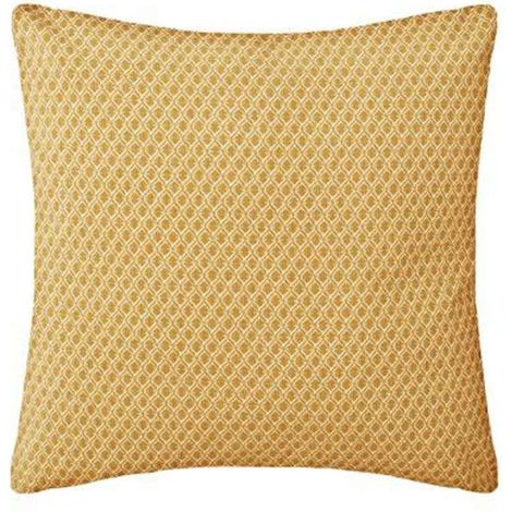Coussin Déco Déhoussable "Otto" 38x38cm Ocre (1/3)
