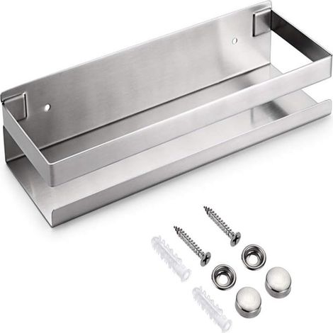 Etagere De Douche - Acier Inoxydable - 30 Cm - Suspendue Sans Perçage - Pour Salle De Bain Et Cuisine - 1 Piece