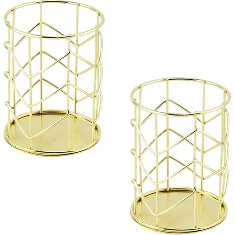 Boîte de rangement de bureau en métal / porte-pinceaux de maquillage / pot à pinceaux de maquillage / porte-stylo (1/5)