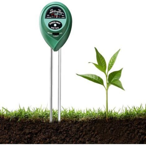Soil Tester, 3 in 1 Soil Tester: pH Meter, Light, Temperature and Hygrometer, for
