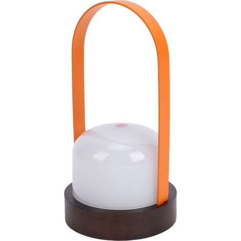 Lampe de table lanterne portable 1200 mah alimentée par batterie rechargeable sans fil 3 couleurs à gradation continue pour patio, tente, chambre à coucher, jardin (1/5)