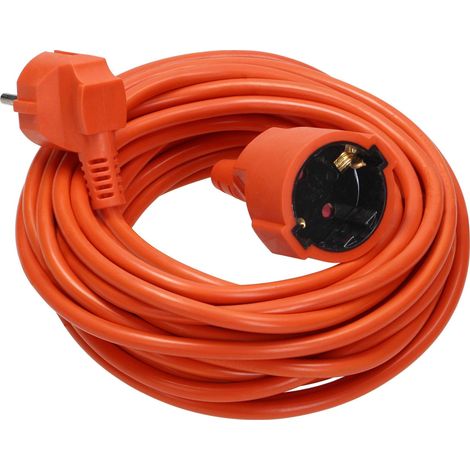 Orno Prolunga Schuko 50 metri arancione durevole PVC