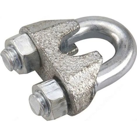 Abrazadera de cable Chaubeyre 741 d hierro fundido galvanizado 20 mm