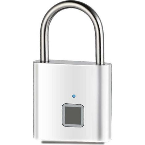 Serrure électronique à empreinte digitale - Argent (1/5)