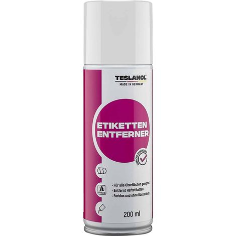Spray pour enlever les étiquettes TESLANOL 26008, 200 ml (1/2)