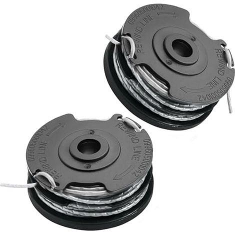 Lot de 2 bobines de fil de rechange pour débroussailleuse Bosch Art 30-36 LI, Art 30, Art 27 et Art 24, 6 m x 1,6 mm, vert (1/4)