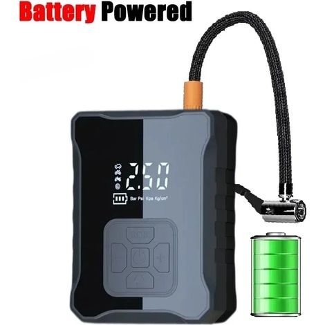 Compresseur d'air pour voiture 150 PSI (alimenté par batterie), pompe à air filaire/sans fil, gonfleur de pneus (1/5)