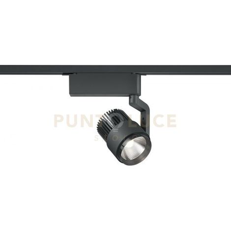 DUOLINE RADIATOR SPOT LED 15W 1270lm, 2300+3000+4000K ORIENTABILE METALLO NERO H. 23CM DIMMERABILE