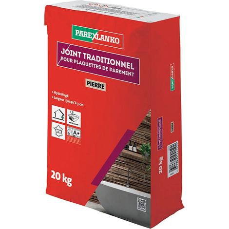 Junta tradicional para tableros PAREXLANKO - Tono piedra - 20 kg - 03466 (1/4)
