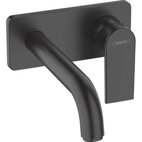 HANSGROHE Mezclador empotrado para lavabo de pared Varnish Shape Negro mate 71578670 (1/5)