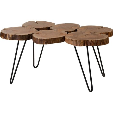 Couchtisch Akazie 104x65x45 natur lackiert LOUNGE COLLECTION 25