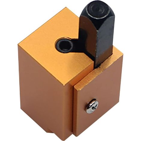 Guide d'outil de charnière de coin pour table d'installation, angle droit poinçon ciseau, accessoire pour menuisiers maison en acier au carbone, couleur Or (1/5)