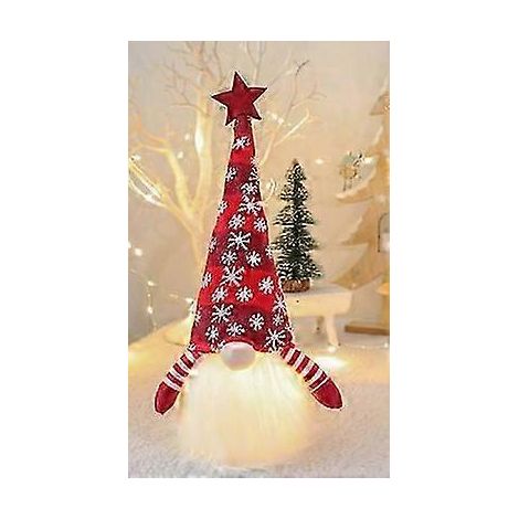 Gnome de Noël, lutin de Noël de 41 cm de haut, décoration lumineuse de Noël, lutin de Noël américain sans visage, décorations de Noël d'intérieur, cadeau de Noël (1/5)