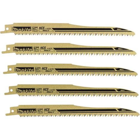 Makita B-05153 Feuille Makita B-05153 HCS 203/6-10Z 5pcs Longueur lame de scie 203 mm 5 pc(s)