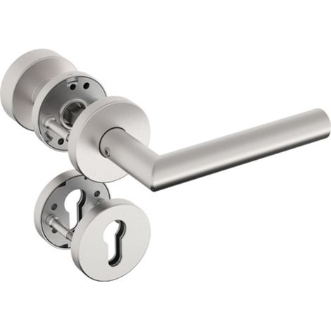 Set poignée porte 8906 3020/6501/6612 inox ER D/K pour TS 35-50mm PZ rd.DIN Gauche/Droite (1/3)