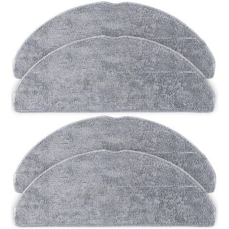 4 lingettes de rechange pour aspirateurs robots Roborock Q7 M5, Q7 M5+, Q7 L5, Q7 L5+, en microfibre douce, lavables et réutilisables.