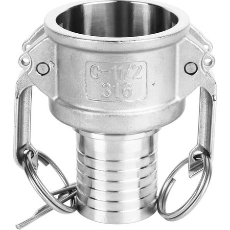 Raccord Camlock 1,5 pouces en acier inoxydable, installation rapide, tuyau de verrouillage à came femelle pour tuyau de connexion, entretien de voiture (1/5)