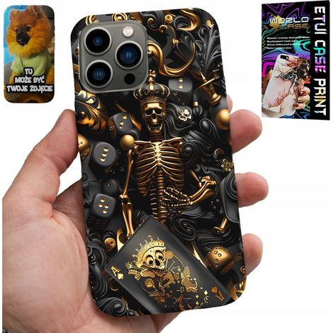 Hülle für iPhone 13 Pro – King-Pokerwürfel-Muster für Männer + Glas (1/5)