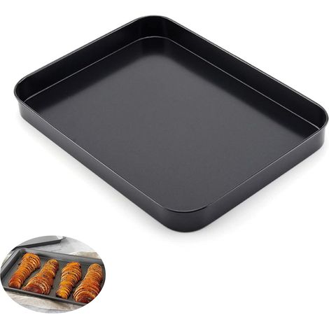 Mini Rectangular Baking Sheet Rectangular Baking Dish Carbon Steel Oven Dish Premium Non-Stick Coating Baking Dish for Baking Kitchen Serving Oven Rectangular Grill Pan (1/5)