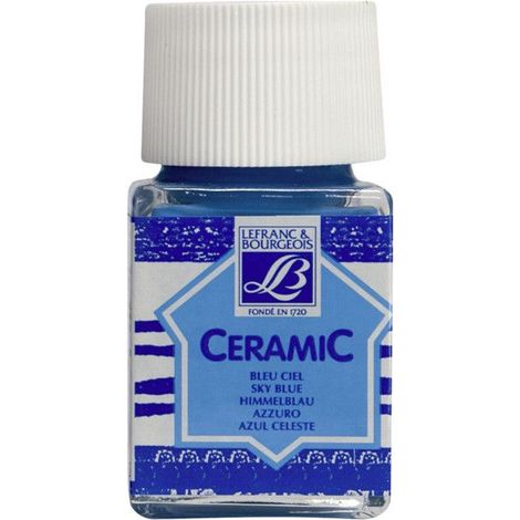 Peinture - Lefranc & Bourgeois - Bleu ciel N°028 - Résistance à la lumière - Opaque et brillante (1/4)