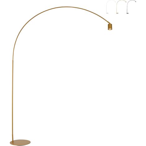 Minimalistischer Bogen-Stehleuchte aus Metall mit schwenkbarem Lichtpunkt Maison - Gold (1/2)