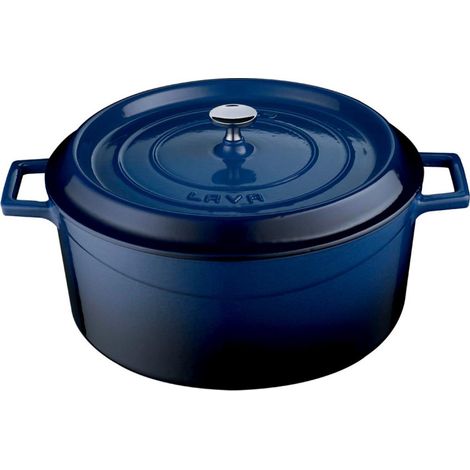 Cocotte en fonte diam 28 bleu - Combisteel (1/2)