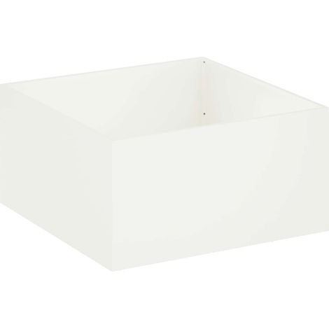 Garden Planter White 100 x 100 x 40 cm Cold-rolled Steel vidaXL
