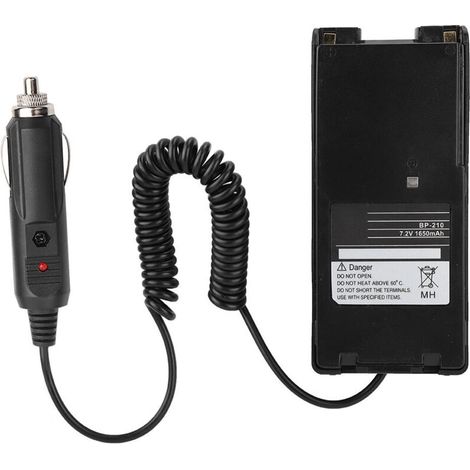 Adaptateur d'alimentation 12V pour radio ICOM IC V8, V82, A6, A24, F3GT - Chargeur de batterie voiture