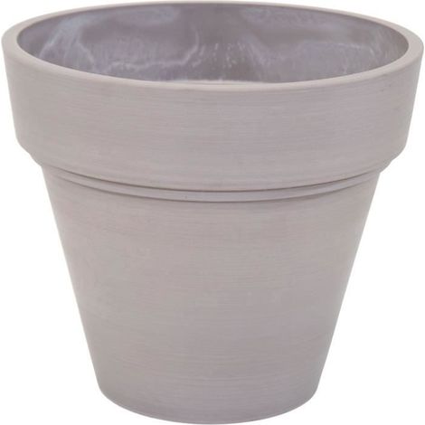 Blumentopf - MEGA KOLLEKTIONEN - Ecostone Pflanztopf - Ø 55 cm - H 51 cm - Taupe