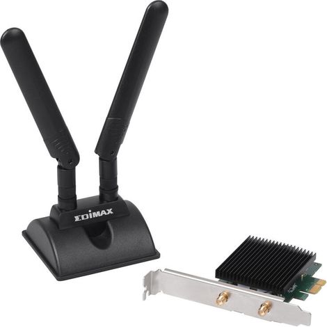 Adaptador de Red Edimax EW-7833AXP 5 GHz Bluetooth Negro 4717964703613 S0227120 Edimax (1/4)