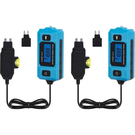 Testeur automobile Max-48V - Outil de test de boîte à fusibles facile à utiliser avec voyants LED, idéal pour le diagnostic automobile et la réparation de voitures et camions (2 pièces) (1/4)