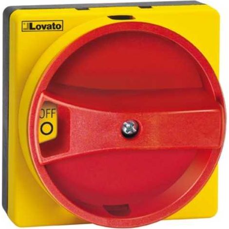 Maniglia Lucchettabile Bloccoporta , Rosso/Giallo, IP65, per GA