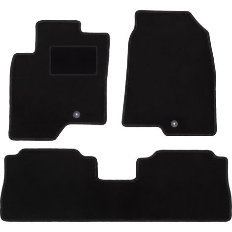 Alfombrillas de terciopelo negro para coche: Chevrolet Captiva SUV (2006-2017) (1/5)