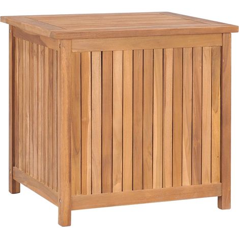 Cassetta portaoggetti per mobili da giardino 60 x 50 x 58 cm in legno massello di teak
