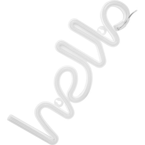 Lettres LED en enseigne lumineuse néon décorative, idéale pour une chambre d'enfant, un mariage ou une fête. Décoration murale artistique pour chambre d'enfant, bébé ou autre événement. (1/5)