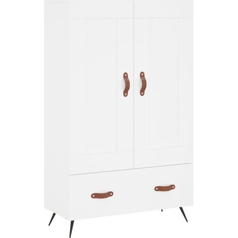 Credenza buffet cassettiera mobile contenitore organizer cucina soggiorno soggiorno alto 69,5 x 31 x 115 cm derivati del legno bianco 020032505
