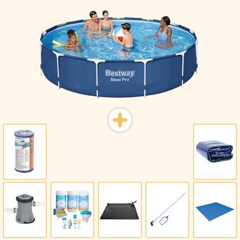Bestway Bestway Steel Pro Ronde - 396x84 cm - 8-pièces  S21616 (1/3)