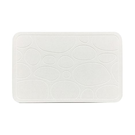 Tappeto da bagno rigido Mister Dry in farina fossile super assorbente asciugatura rapida traspirante anti acari uso interno 60x39 cm Mister Dry