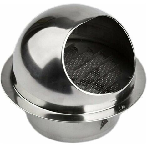 Grille aération VMC 150 mm en acier inoxydable 304 – Protection contre les nuisibles – Installation facile pour ventilation extérieure (1/5)
