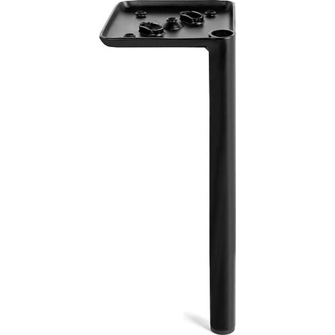 pata metálica modelo troya altura h120, h180 y h250 acabado negro mate altura h250 (1/2)